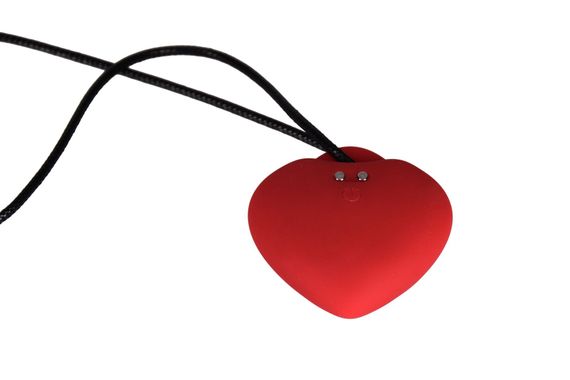 Мінівібратор «Сердечко» FairyGasm PleasureStone red, 9 режимів, на шнурку | Зображення 2