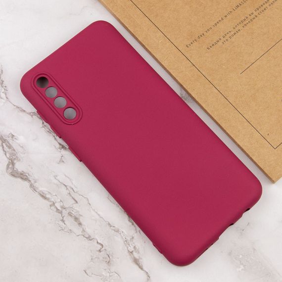Чохол накладка Silicone Cover Lakshmi Full Camera (A) для Samsung Galaxy A50 (A505F) / A50s / A30s, Бордовий / Marsala | Зображення 3