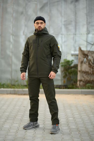 Костюм чоловічий "Reef" хакі з шевроном