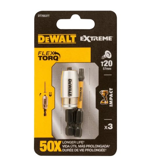 Набір біт DeWalt IMPACT TORSION ударні Torx (DT70537T)