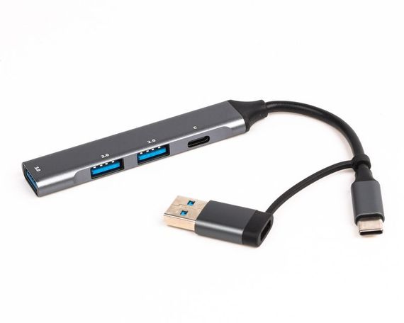 Хаб USB 3.0 Maxxter HU3C-4P1CN-01 | Зображення 2