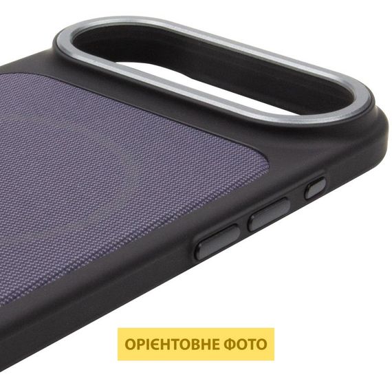 Чохол PC Textile Hybrid with Magnetic Fit для Apple iPhone 17 Air (6.5") Black / Purple | Зображення 3