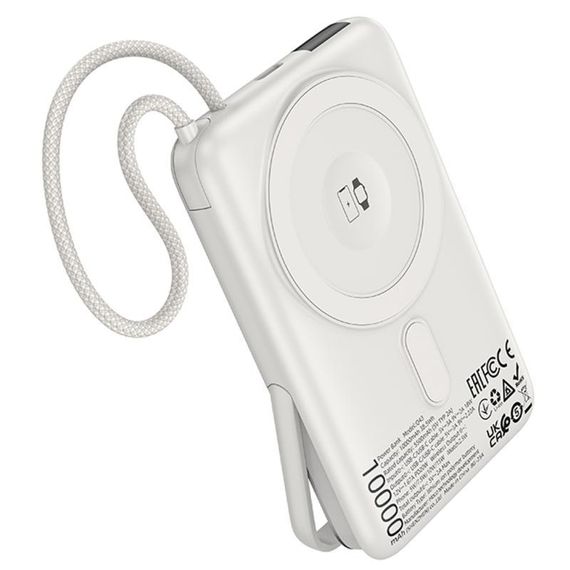 Портативний ЗП Power Bank Hoco Q43 Clever dual PD20W з БЗП Type-C 10000 mAh Silver | Зображення 1