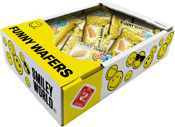 Вафлі з начинкою SmileyWorld FUNNY WAFERS з ароматом лимонного чизкейку 400г (214521) | Зображення 3