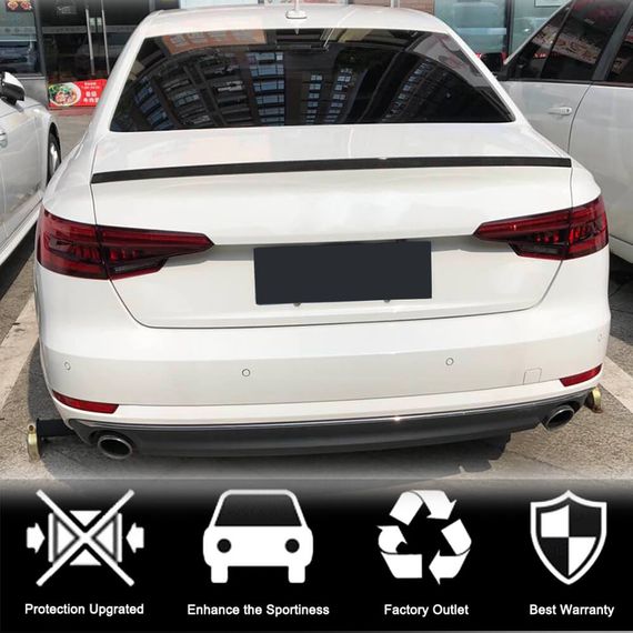 Спойлер V7 (для SD, Карбон) для Ауди A4 B9 2015-2024 рр | Зображення 2