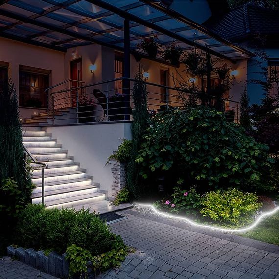 Гирлянда дюралайт уличная холодный оттенок LED 220V 10.8W 2835 CW IP67 (BY-028/60) | Зображення 4