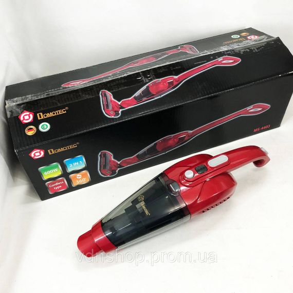 Ручной вертикальный пылесос без мешка Domotec MS-4403 600 Вт, Удобный ручной пылесос без мешка MR-19 | Зображення 2