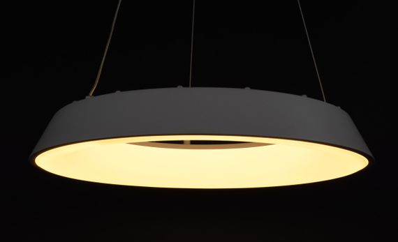 Люстра світлодіодна підвісна LED світильник для квартири на стелю лед з пультом 27551 Білий 25-90х48х48 см. | Зображення 3