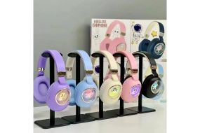 Беспроводные детские наушники ST862 "CAT IN A CAPSULE" с LED