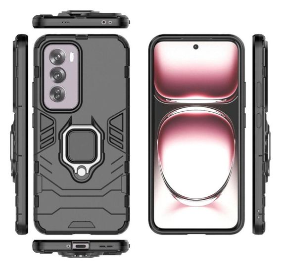 Чохол бампер Primolux Ring Armor для Oppo Reno 12 Pro 5G - Black | Зображення 1