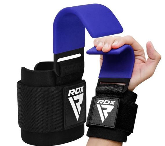 Гаки для тяги на зап'ястя RDX W5 Gym Hook Strap Blue Plus (WAN-W5U+) | Зображення 5