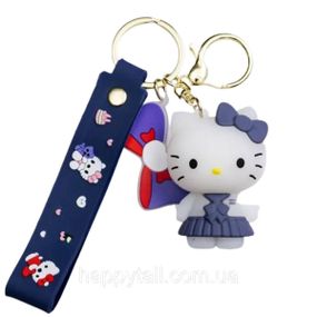 Дитячий брелок Hello Kitty 4×6 (см) для ключів, на сумку і рюкзак (рандом) HP-55-27