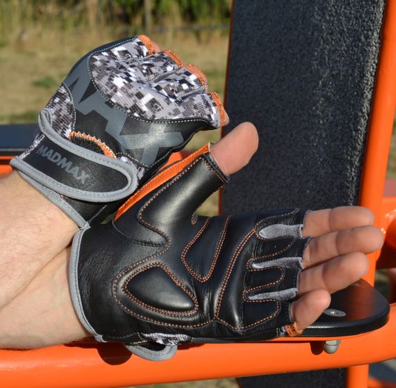 Рукавички для фітнесу MadMax MFG-831 Mti 83.1 Grey/Digital Camo L | Зображення 3