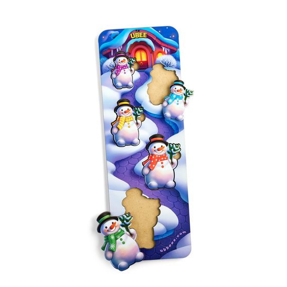 Развивающий пазл-вкладыш "Снеговики" (ПСД227) PSD227 больше-меньше