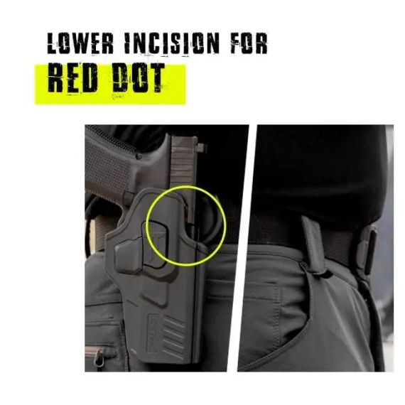 Кобура пластикова Cytac R-defender до пістолетів Glock 17, 22, 34 Кобура для glock Кобура для глок | Зображення 2