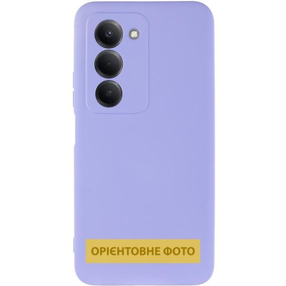 Чехол TPU GETMAN Liquid Silk Full Camera для Xiaomi Redmi 15 (Global) Сиреневый / Light purple | Зображення 1