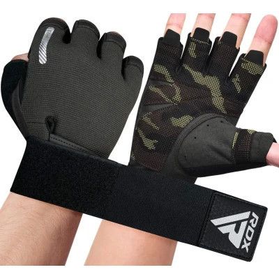 Перчатки для фитнеса RDX T2 Half Brown S (WGA-T2HBR-S) | Зображення 3