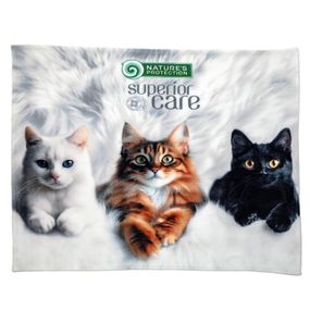 Плед для тварин з малюнком "кошенята" Nature's Protection Superior Care, 152 см х 127 см