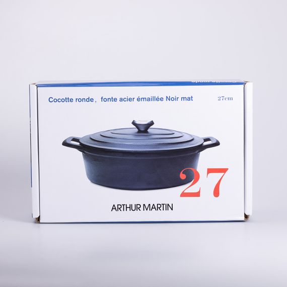 Гусятниця чавунна з кришкою на 3 літри Ø22 см Чорна | Зображення 6