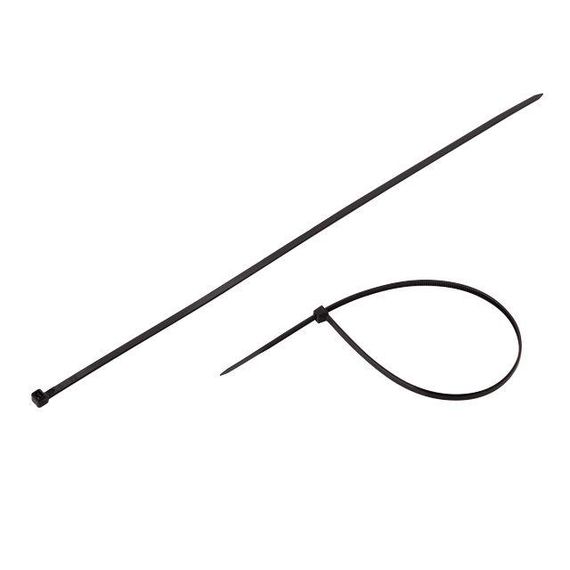 Хомут пластиковий 4,8*350 мм, чорний, 100 од. INTERTOOL TC-4836 | Зображення 2