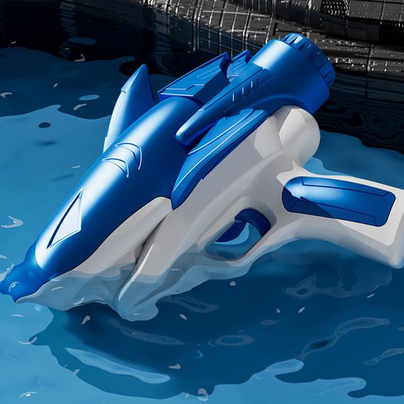 Водный аккумуляторный пистолет Shark Water Gun 185-68 (300ml) with lithium battery Blue | Зображення 3