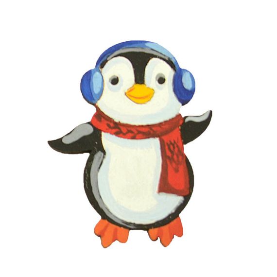 Набір для творчості новорічний Розпис акриловими фарбами "Олень та пінгвін" Умняшка НГ-002/2 | Зображення 2