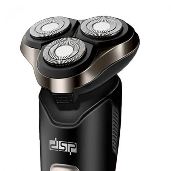 Бритва Электрическая на 3 плавающие головки DSP 60017 Роторная Электробритва мужская для влажного и сухого бритья | Зображення 1
