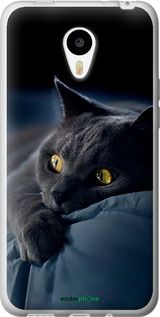 Чохол на Meizu M1/M1 mini Димчастий кіт "825u-188-2448"