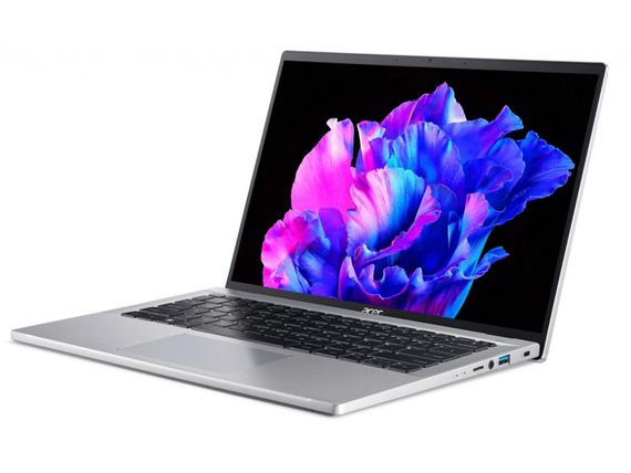 Ноутбук Acer Swift Go 14' SFG14-71 14' 2.2K IPS, Intel i5-1335U, 16GB, F512GB, UMA, Lin, сріблястий (NX.KF2EU.004) | Зображення 1