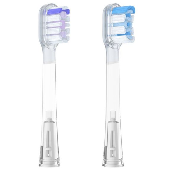 Сменные насадки для электрической зубной щетки Hoco HP64 Acoustic (2шт) Transparent