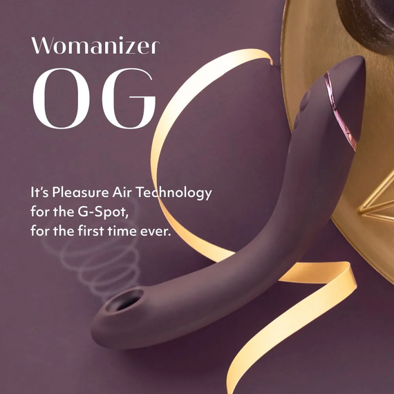 Вібратор для точки G c вакуумною стимуляцією Womanizer OG Aubergine Sex Aura | Зображення 9