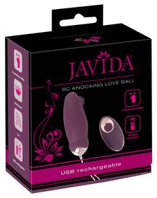 Віброяйце Javida RC Knocking Love Ball, фіолетове