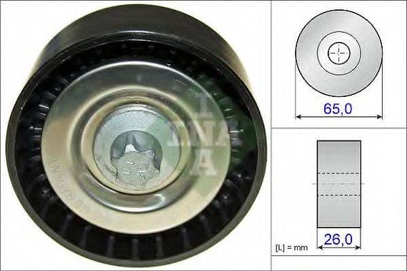 Шків привідного паса INA 532057010 на MERCEDES-BENZ CLS (C218)