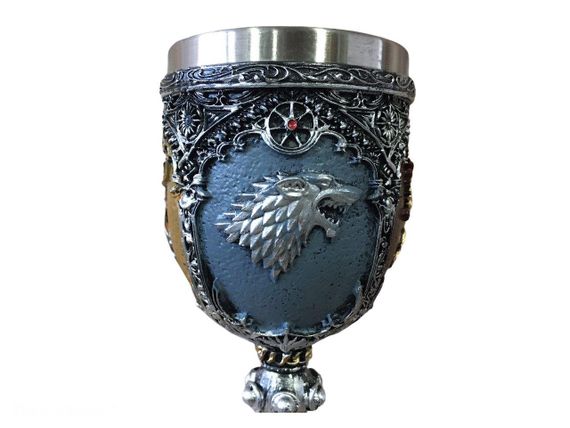 Келих для Вина Гуртка Чашка Череп Гра Престолів Game Of Thrones Winter is Coming Кубок Готика Подарунок | Зображення 1