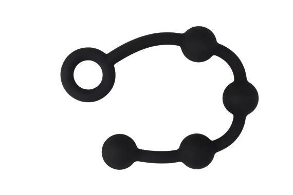 Анальні буси Chisa Black Mont ”P” Storm Beads чорні, S Sex Aura | Зображення 1