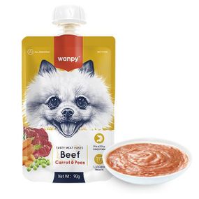 Wanpy Beef Carrot & Pea ванпи крем-суп говядина з морквою рідкий корм для собак 90 г