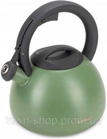 Чайник Ofenbach Green 2.7л нержавеющая сталь, со свистком, зеленый матовый NB-100323
