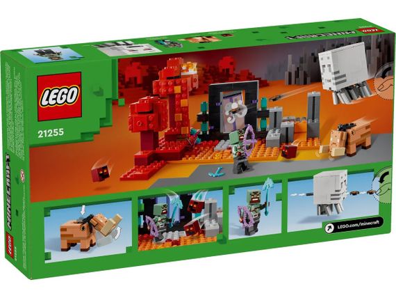 Конструктор LEGO Minecraft Засідка біля порталу в Нижній світ (21255) | Зображення 1