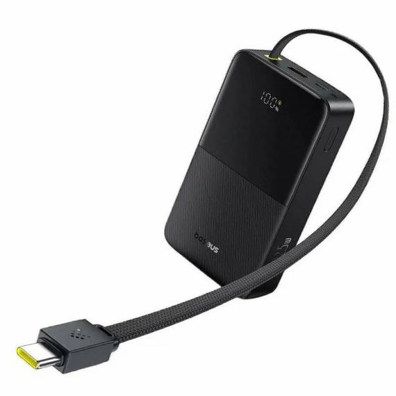 Портативний ЗП Power Bank Baseus EnerFill FC51 Bipow2 Pro 22.5W 20000 mAh (E00277) Black | Зображення 1