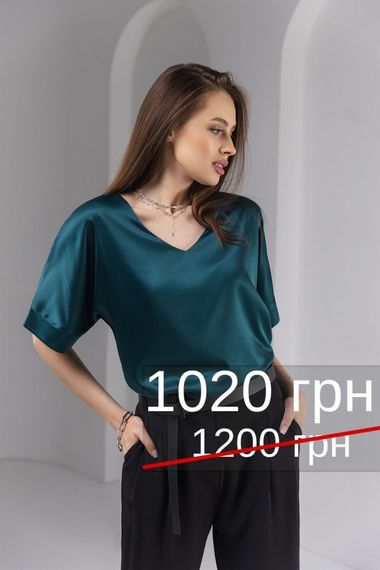 Блуза шовк-сатин 3022 | Зображення 7