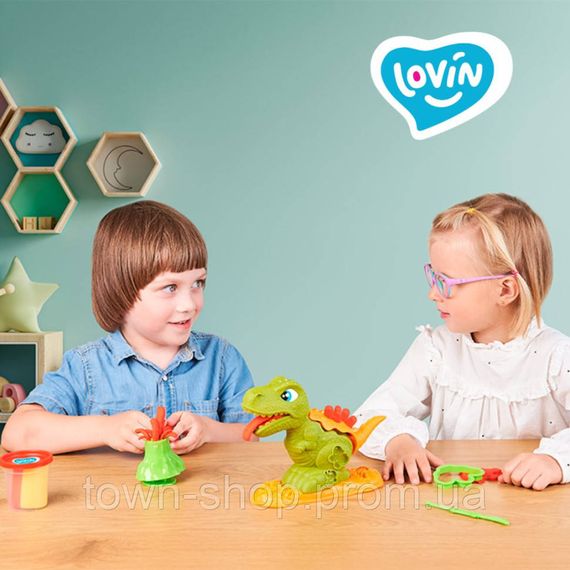 Набор для лепки с тестом "Dino Max" Lovin 41173 | Зображення 3