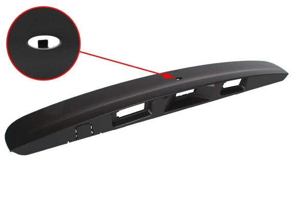 Nissan Qashqai J10 (06-13) накладка/планка/ручка дверей багажника черная + отверстие для смарт-ключа
