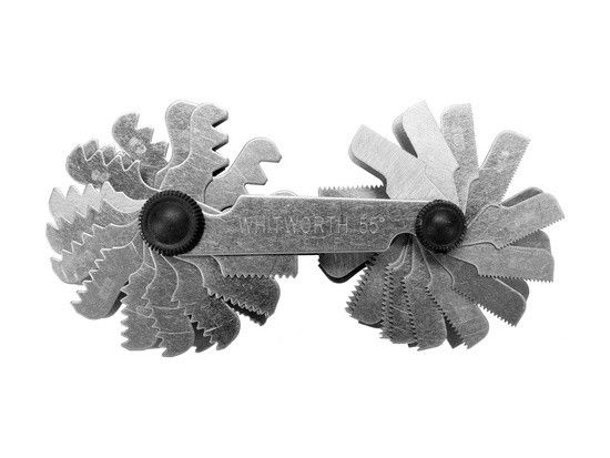 Різьбомір метричний 60° WHITWORTH 55° шаблон дюймовий 52шт YT-29984