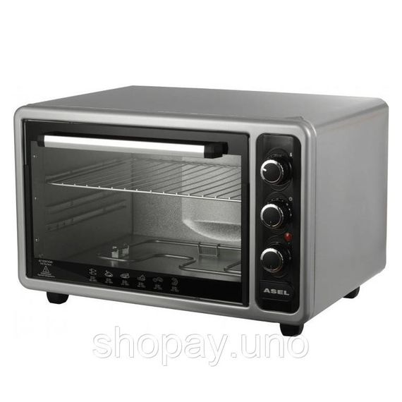 Духовка духовой шкаф ASEL AF-40-23 1300 Вт 40 л, Электрическая машина для выпечки DP-80 | Зображення 3