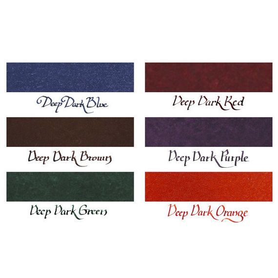 Чернила для перьевых ручек 80мл насыщенные цвета - Diamine Ink 80 Deep Dark, Deep Dark Red | Зображення 1
