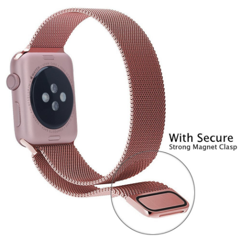 Міланський сітчастий ремінець Primo для Apple Watch 42mm / 44mm / 45mm - Rose Gold | Зображення 1