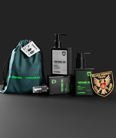 Подарунковий набір чоловічий Mr. Scrubber Charity Project "Чорний ліс" | Зображення 3