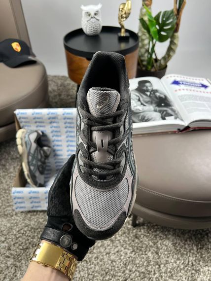 Чоловічі кросівки ASICS Gel-NYC Grey Beige Brown (замша , текстиль) | Зображення 6