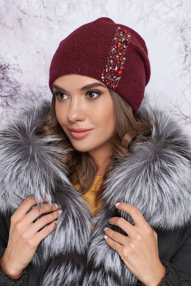 Шапка «Глэдис» бордовый
