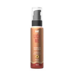 Гель для оральных ласк с согревающим эффектом INTT Lick Me Kissable Gel Peach 50 мл, без сахара